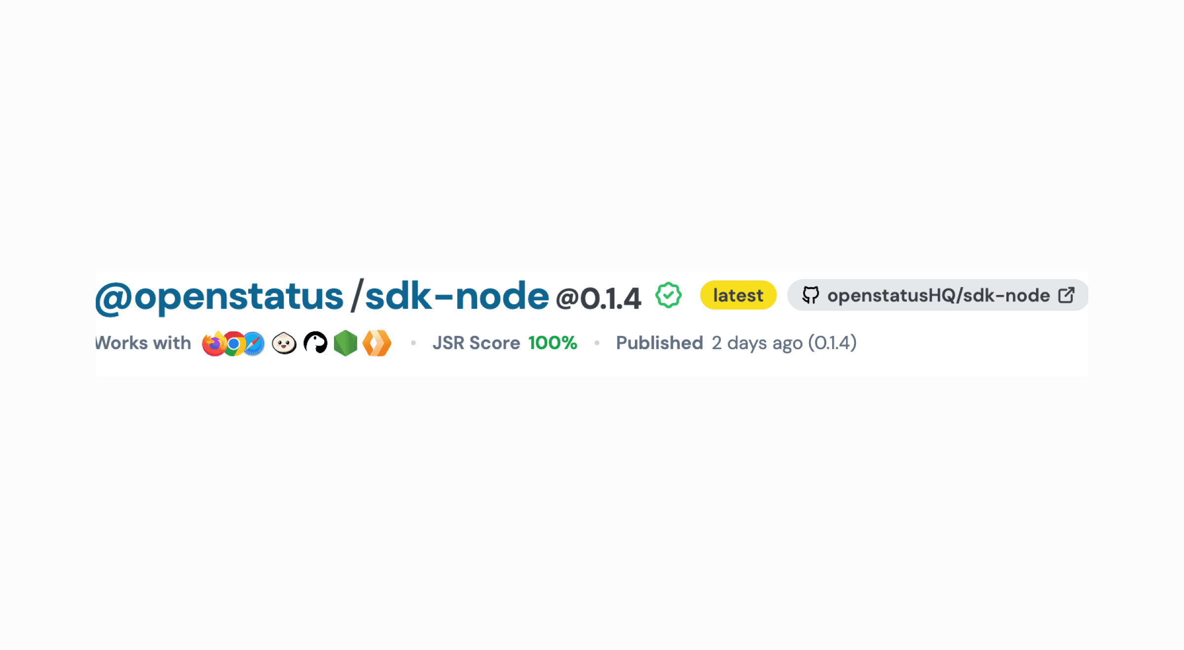 openstatus SDK