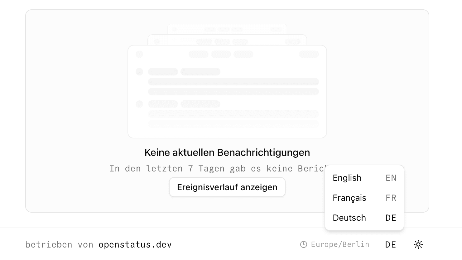 Status Page i18n