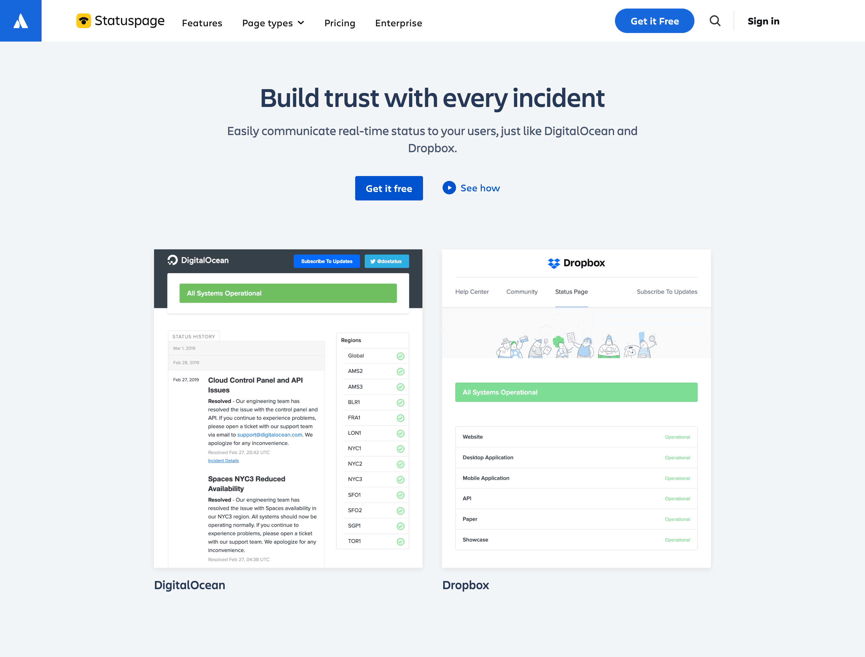 Atlassian Statuspage