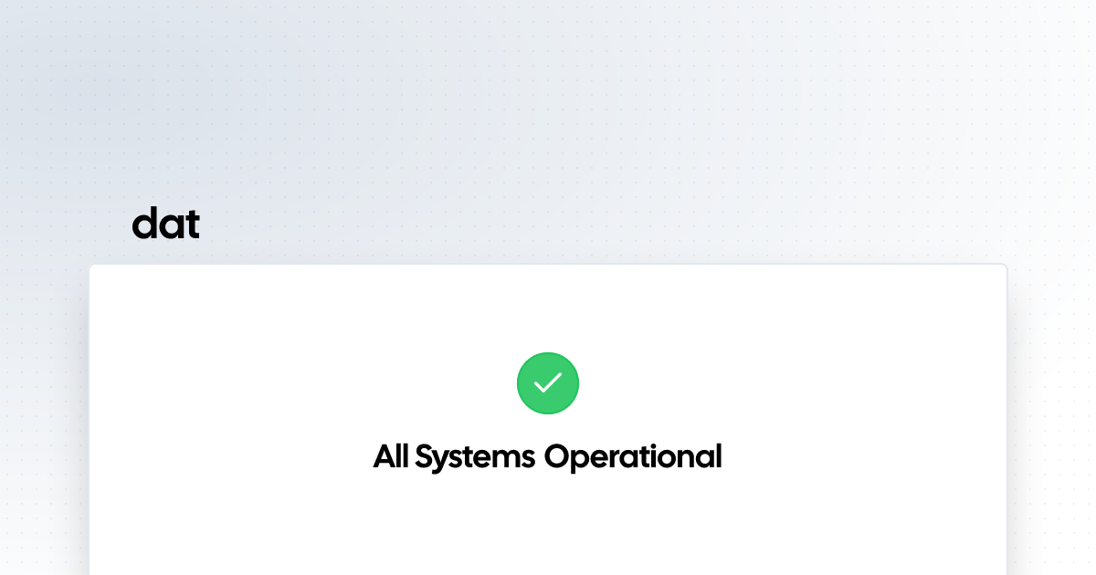 dat | Status Page