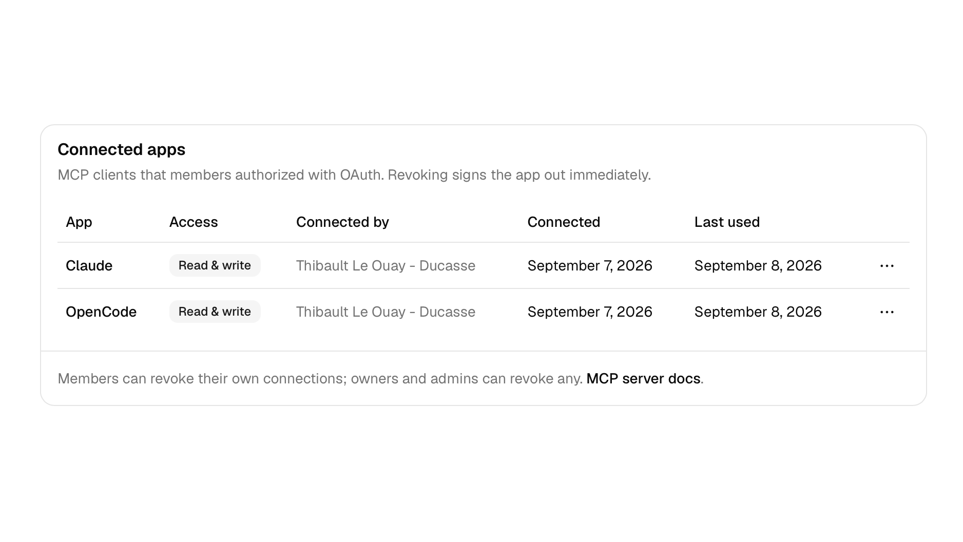 OAuth consent screen for the openstatus MCP server
